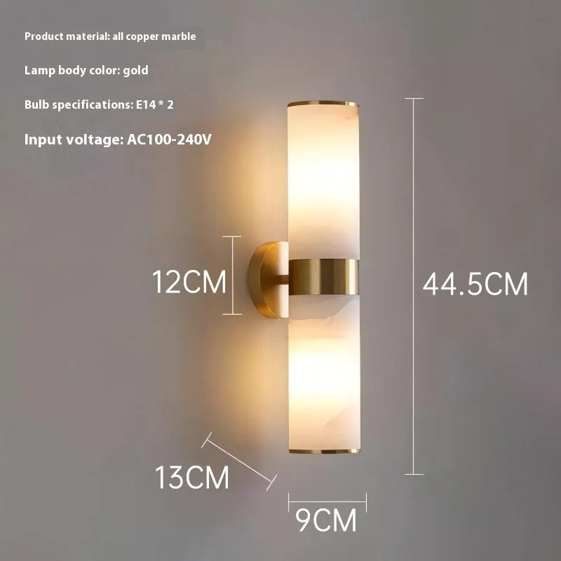 Luxuriöse Wandleuchte aus Alabaster-Marmor
