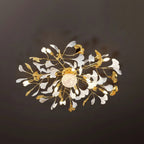 Luxuriöse Ginkgo Blatt Deckenlampe