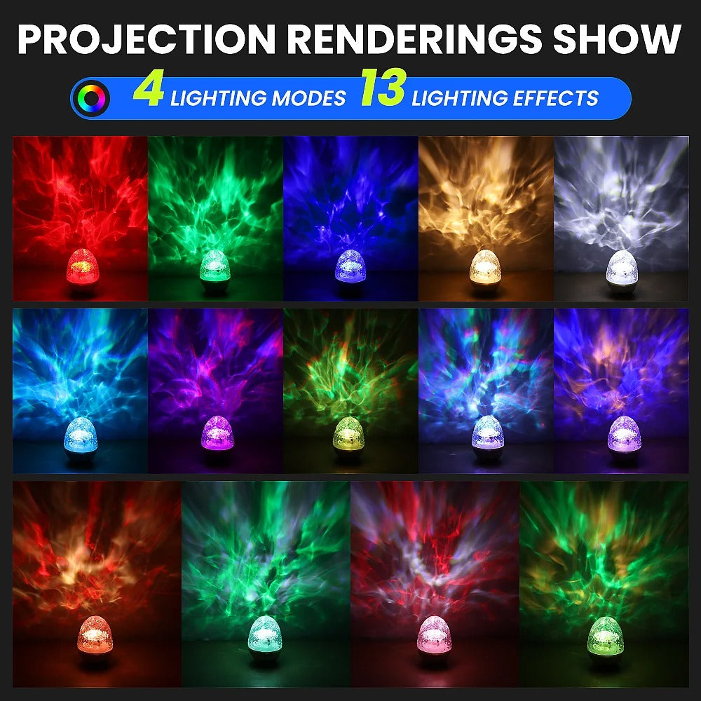 Ocean Wave-Projektorlampe mit Fernbedienung