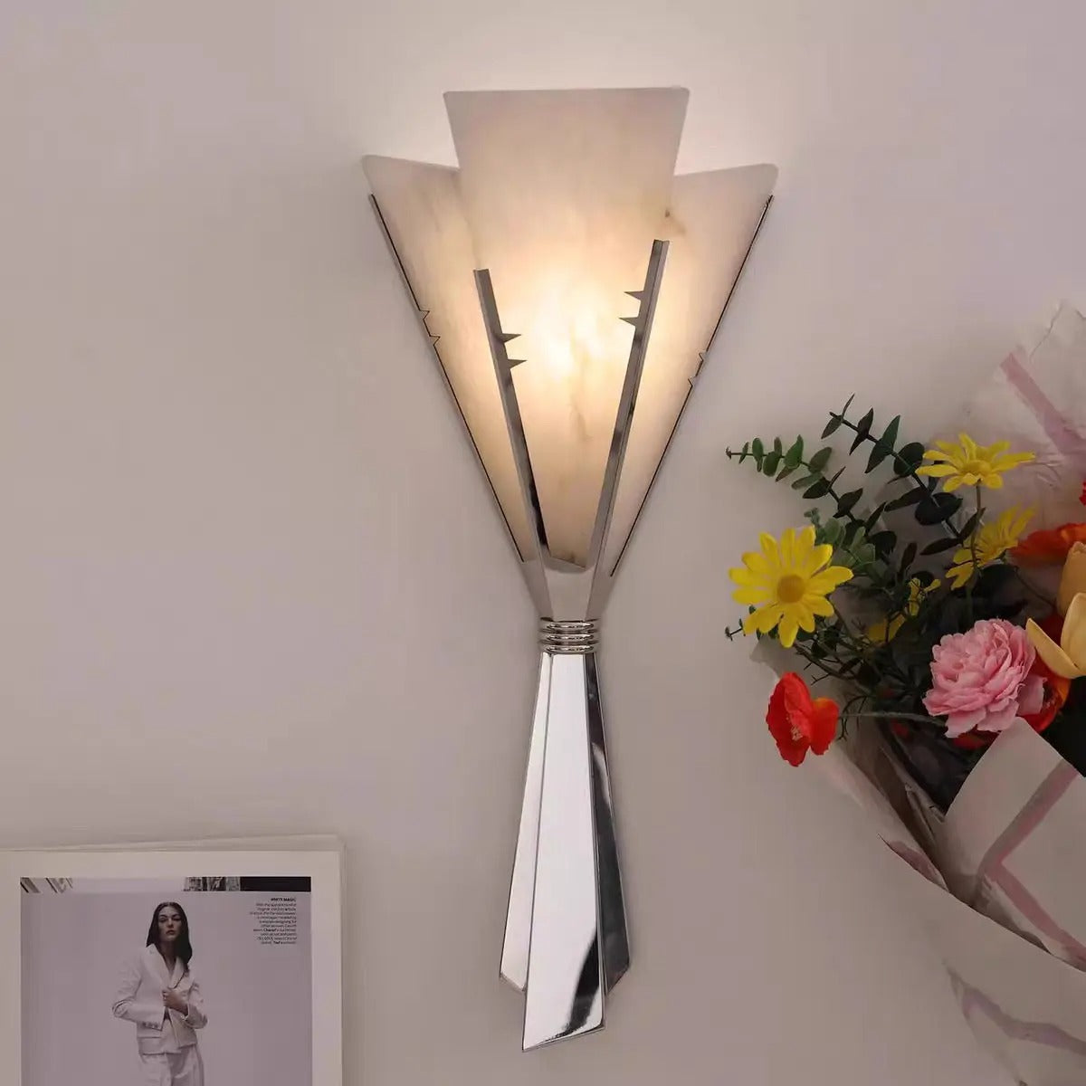 Designer Marmor Wandlampe