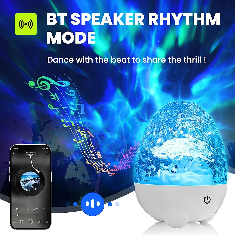 Ocean Wave-Projektorlampe mit Fernbedienung