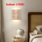 Wabi-sabi StyleYellow Travertine Wandleuchte Naturstein