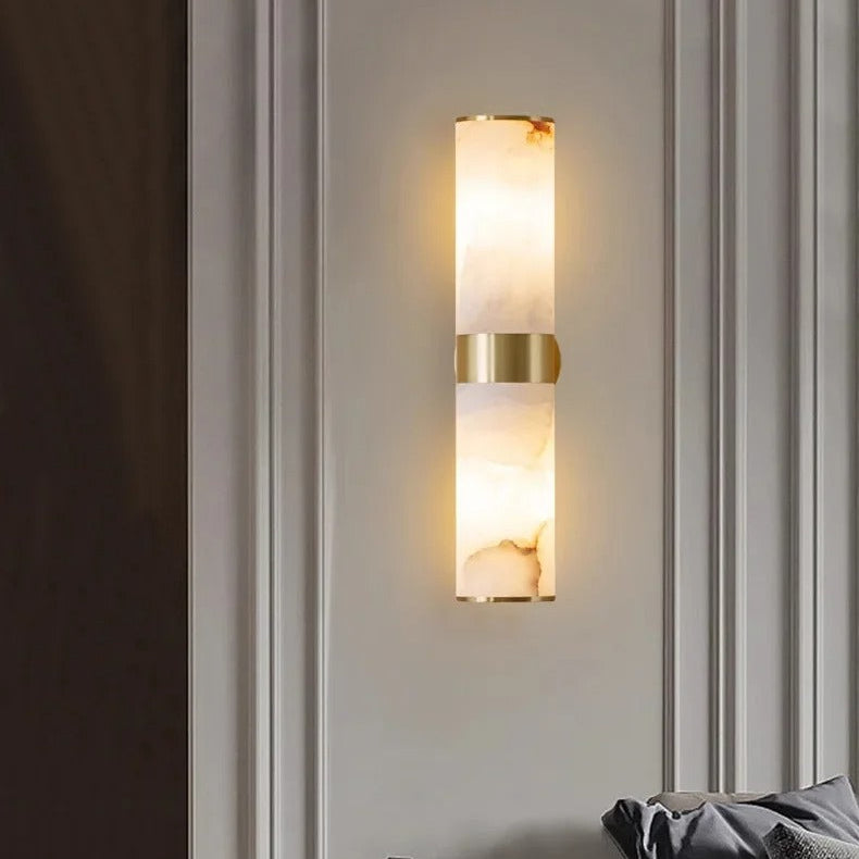 Luxuriöse Wandleuchte aus Alabaster-Marmor