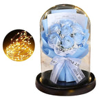 Rosenstrauß mit LED-Licht