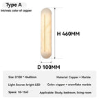 Italienische Wandleuchte aus natürlichem Marmor